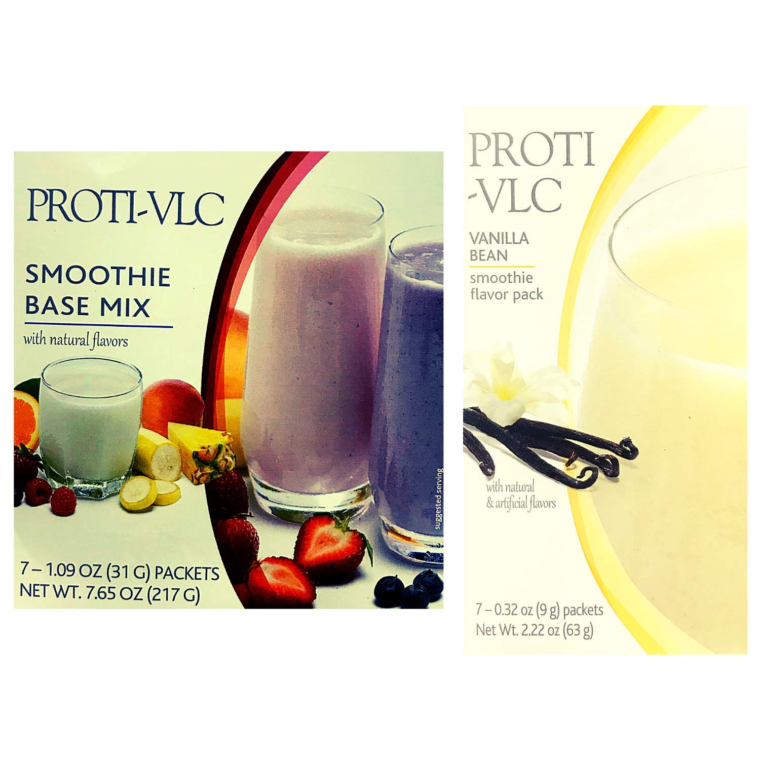 Proti Fit - High Protein Smoothie with Base - Vanilla Bean | Low Carb, Low Calorie, Low Fat, Gluten Free, Aspartame Free (Vanilla Bean, 1 Pack)