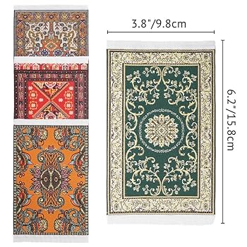 Odoria M-wcrugsset4-s3 Dollhouse Area Rug Miniature - 1/12 Scale Entry
