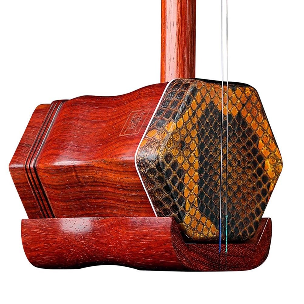 Erhu Cinese, Strumento Musicale Violino Cinese A Due Corde In Legno Di Palissandro Con Accessori Inclusi Ideale Per Principianti, Esibizioni E Esami Di Livello(Red-B)