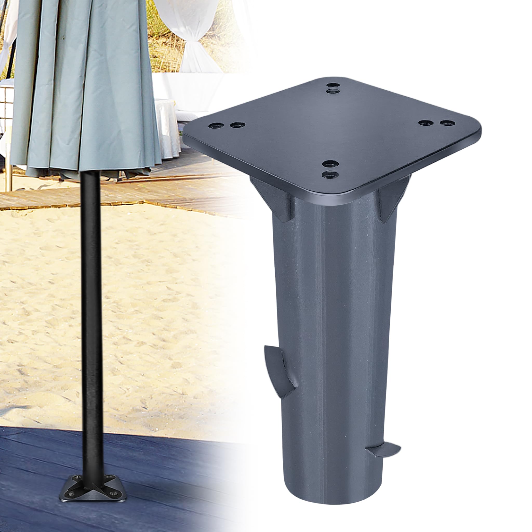 Plaque De Base Universelle Pied De Parasol Parasol Déporté Parasol De Parasol De Jardin Metal 16 Cm 90901028