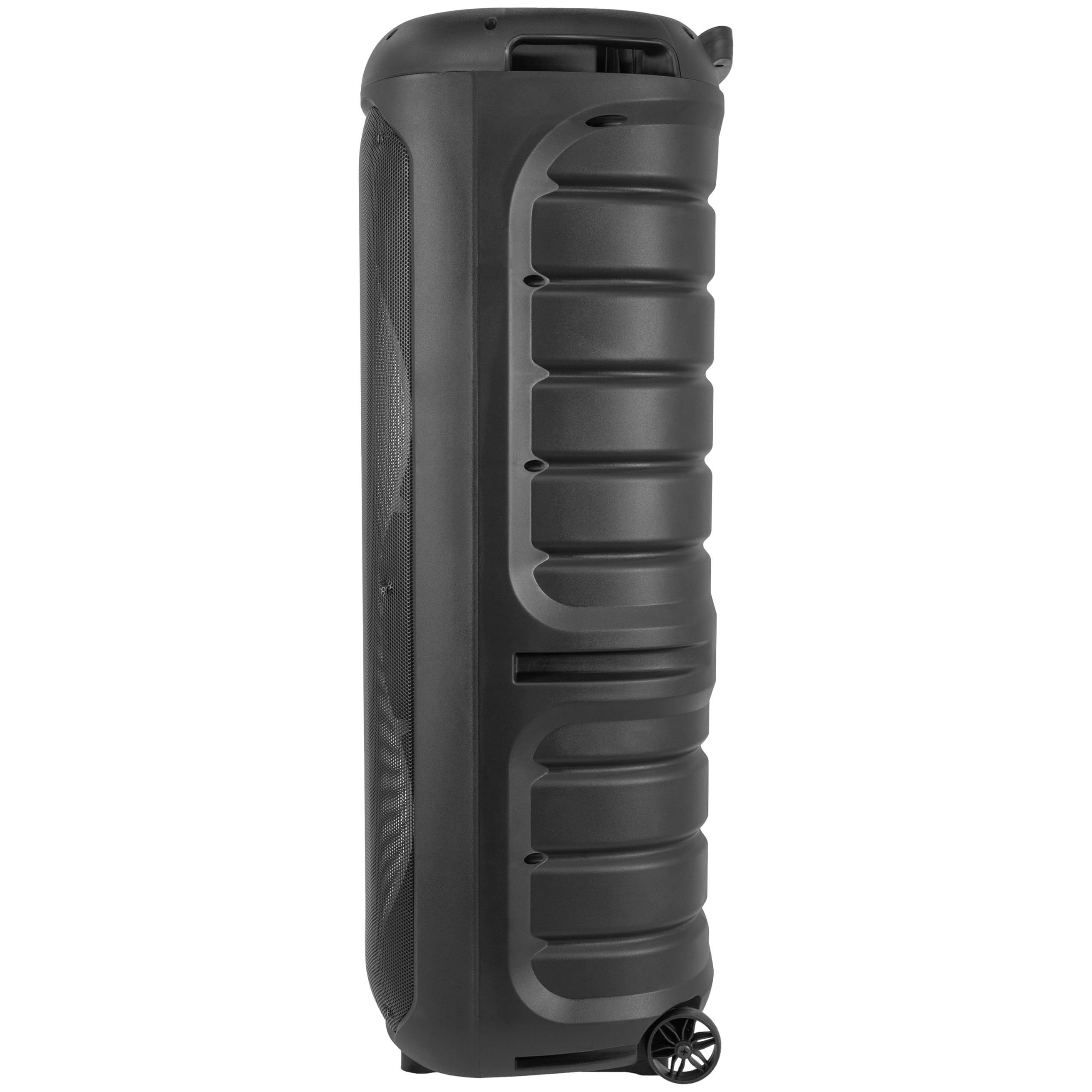 BoomTone DJ Thunder Blaze 800-N Enceinte Active Portable 800W avec Effets Lumineux, Bluetooth 5.0, Lecteur USB/SD, Micro Inclus, Batterie Rechargeable, Idéale DJ, Fêtes, Karaoké, Transport Facile