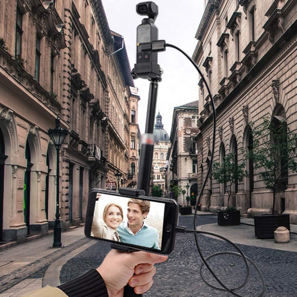 Treppiede con Piedini per Selfie, treppiede Estensibile, Supporto per Telefono, Robusto, Pieghevole in Alluminio, Leggero.
