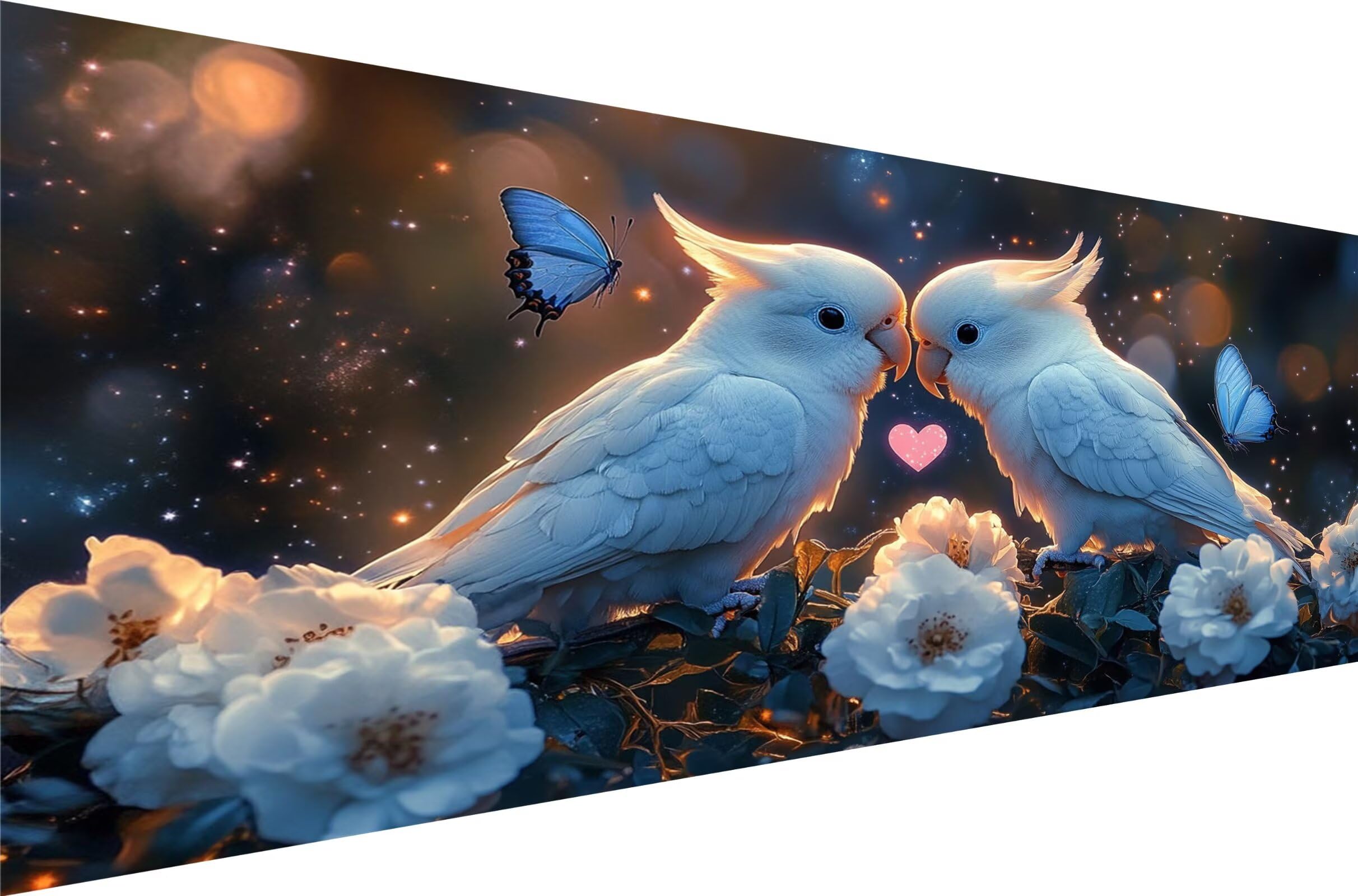 Diamentowe malowanie papuga diamentowa dla dorosłych 100x200 cm kwiaty diamentowe malowanie, 5D DIY diamentowe rysunki Artigianale, haft krzyżykowy DIY dla dorosłych zestaw do dekoracji ścian domu Q1