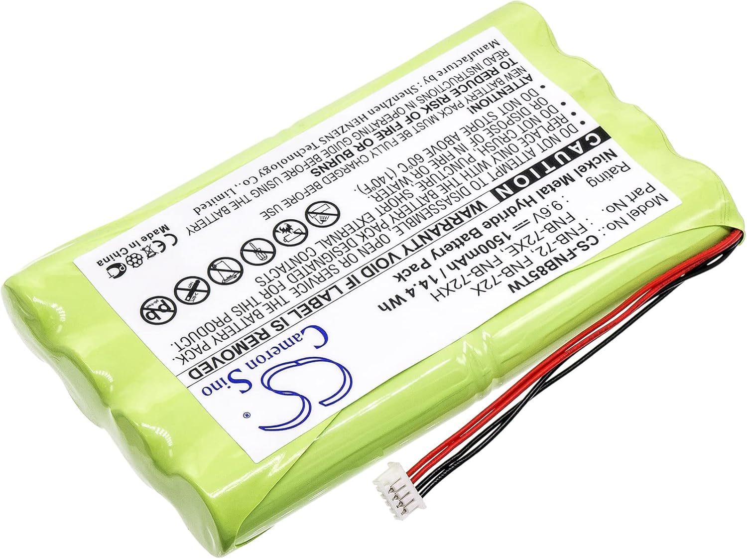 CS Replacement Batteries for Vertex FT-817, FT-817ND FNB-72, FNB-72x, FNB-72xe, FNB-72xh, FNB-72xx, FNB-85 1500mAh / 14.40Wh Two-Way RadioCS