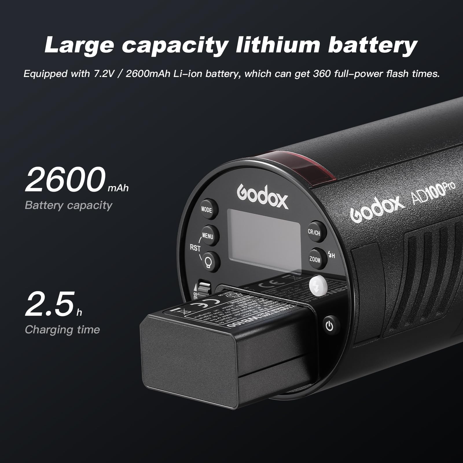 Amazon.com : Godox AD100 Pro with AKR1 kit for Photography
