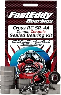 FastEddy Bearings Compatible with Cross RC SR-4A Demon Ceramic Sealed Bearing Kit