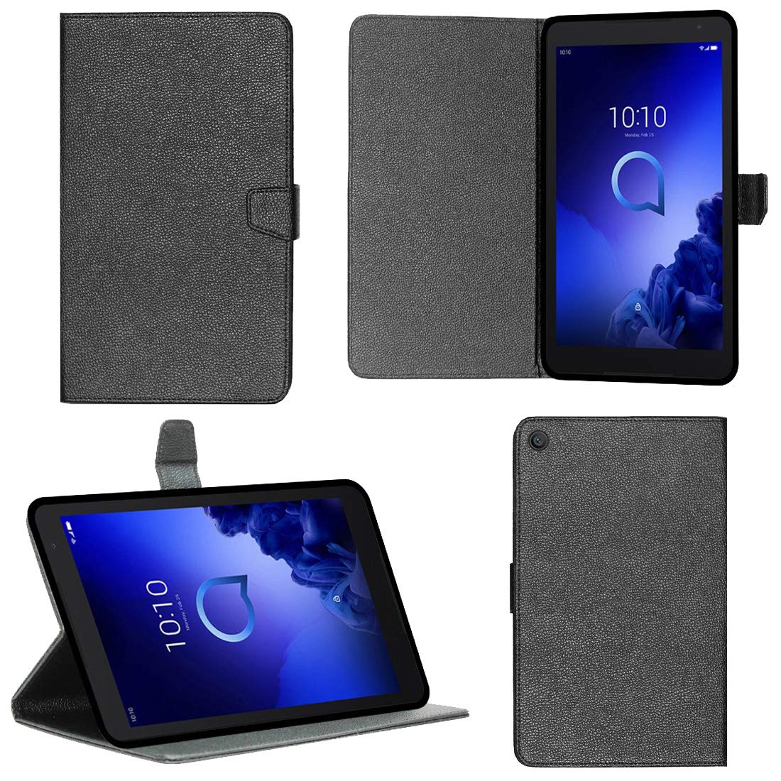 Zaoma PU Leather Flip Flap Case for Alcatel 3T 10 Tablet Model No. :8088Q-3AALIN1 (Black) (B092JPQS79) Amazon Price History, Amazon Price Tracker
