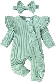 Mameluco para bebé de 4 meses para niños y niñas, otoño e invierno, multicolor, a rayas, manga voladora, cremallera, pañuelo para la cabeza, para bebés y niñas