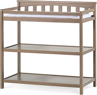 Child Craft Flat Top Changing Table with Pad, Dusty Heather