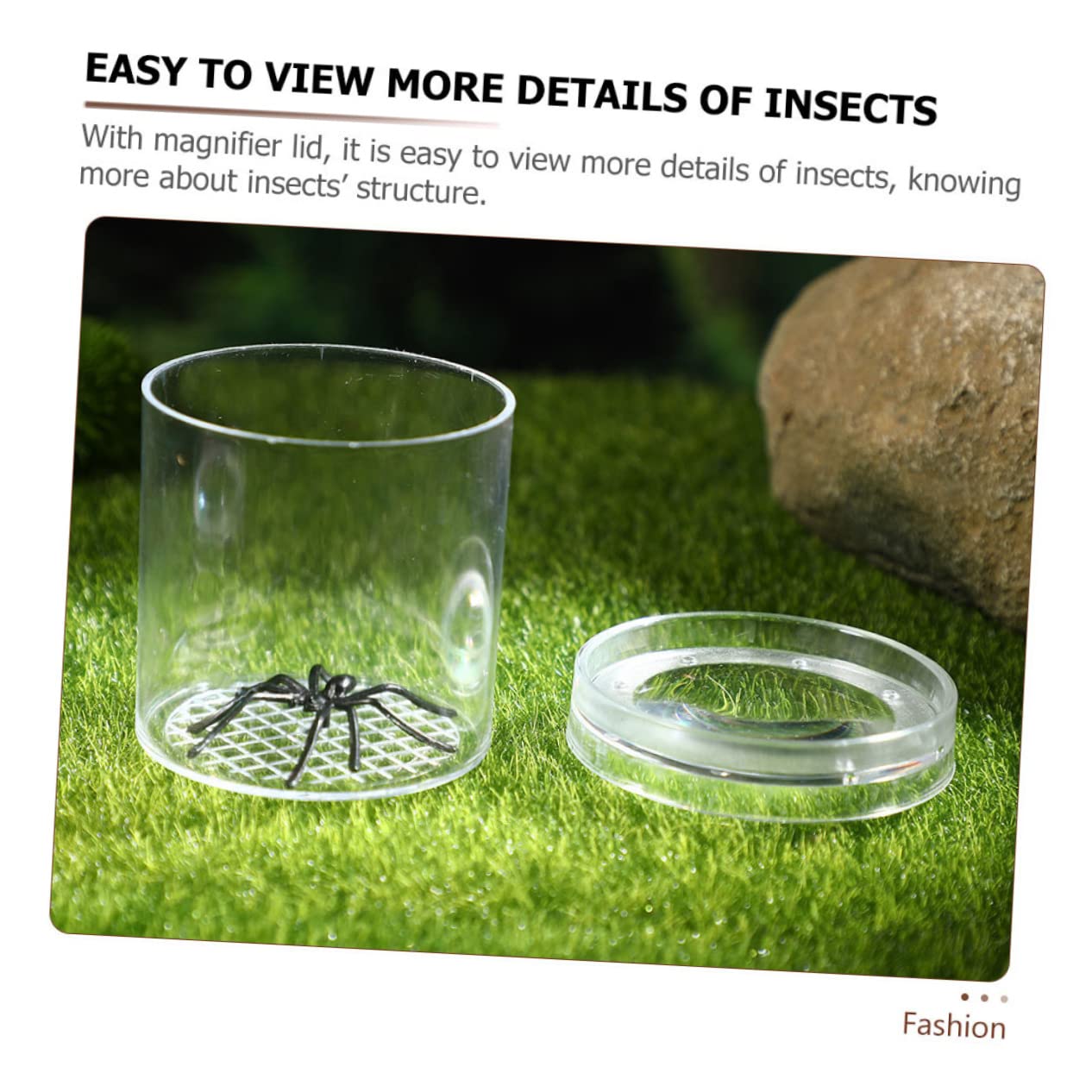 Caja de Aumento para Insectos de Plástico 15 Piezas Rejillas