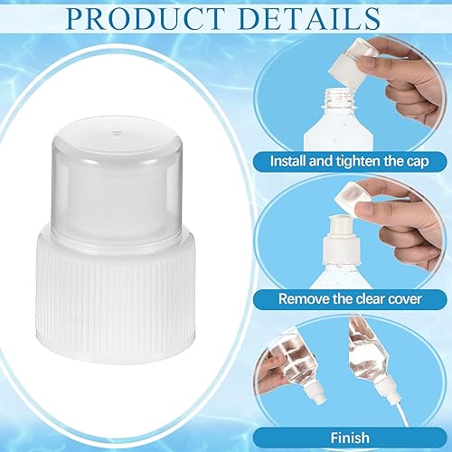 Miniatura 4 de Yulejo Tapas de repuesto de plástico para botellas de agua de 1.102 in, tapa de botella deportiva trenzada, tapa de botella de agua reutilizable,