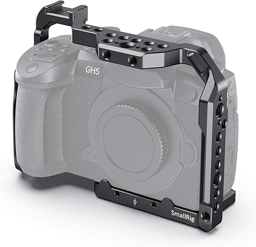 Miniatura 8 de SMALLRIG Jaula GH5 GH5S para cámara Panasonic Lumix y DMW-XLR1 (versión mejorada) - 2049, jaula de cámara de estabilización de video, accesorios de