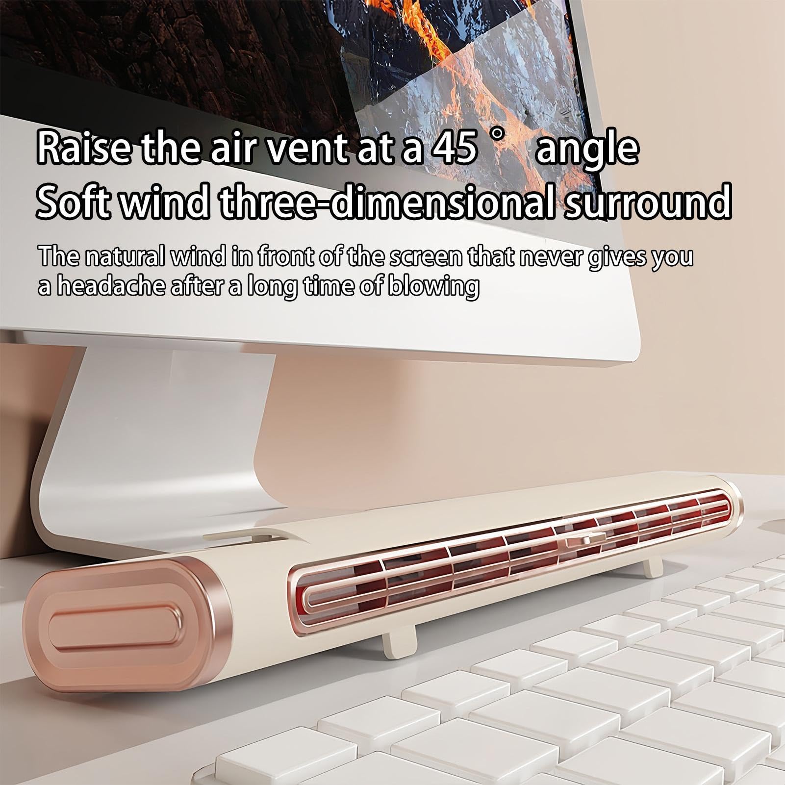 Ventilatore senza pale, ventilatore a torre con design portatile 2026, ventole di raffreddamento silenziose per casa, ufficio, camera da , ventilatore da scrivania alimentato tramite USB