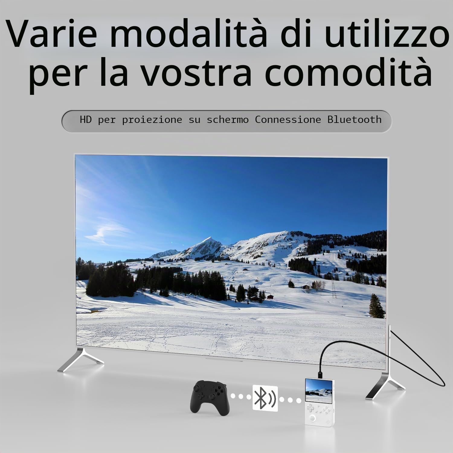 Aivuidbs RG40XX V Console di gioco portatile RG 40XXV 4.0 '' Schermo IPS con 64G TF Card Giochi preinstallati Supporta 5G WiFi 4.2 Bluetooth combattimento online, streaming e emulatore retrò HDMI