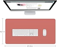 Vista 154 de Dapesuom Alfombrilla grande para mouse, alfombrilla de mouse para juegos extendida con bordes cosidos, alfombrillas de escritorio de tamaño completo