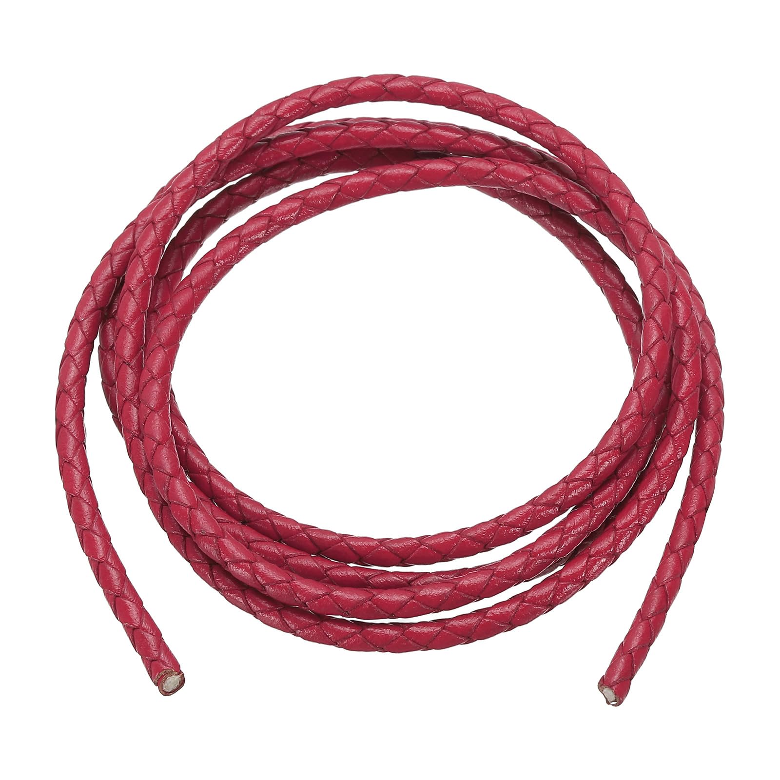 PATIKIL Round Braided Leather Cord