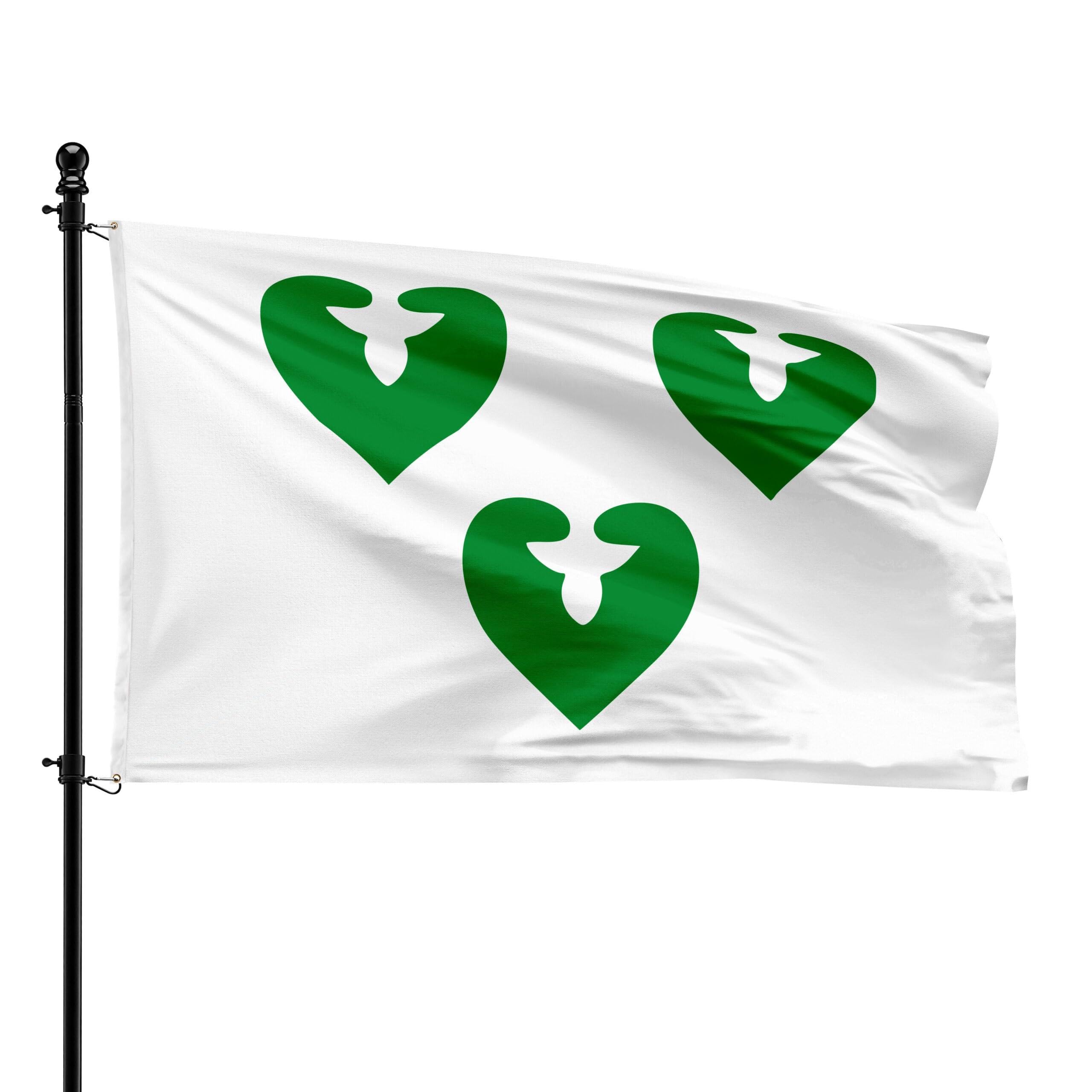 Bandera Waverse de 90 x 150 cm ideal para decorar ayuntamientos y actos públicos