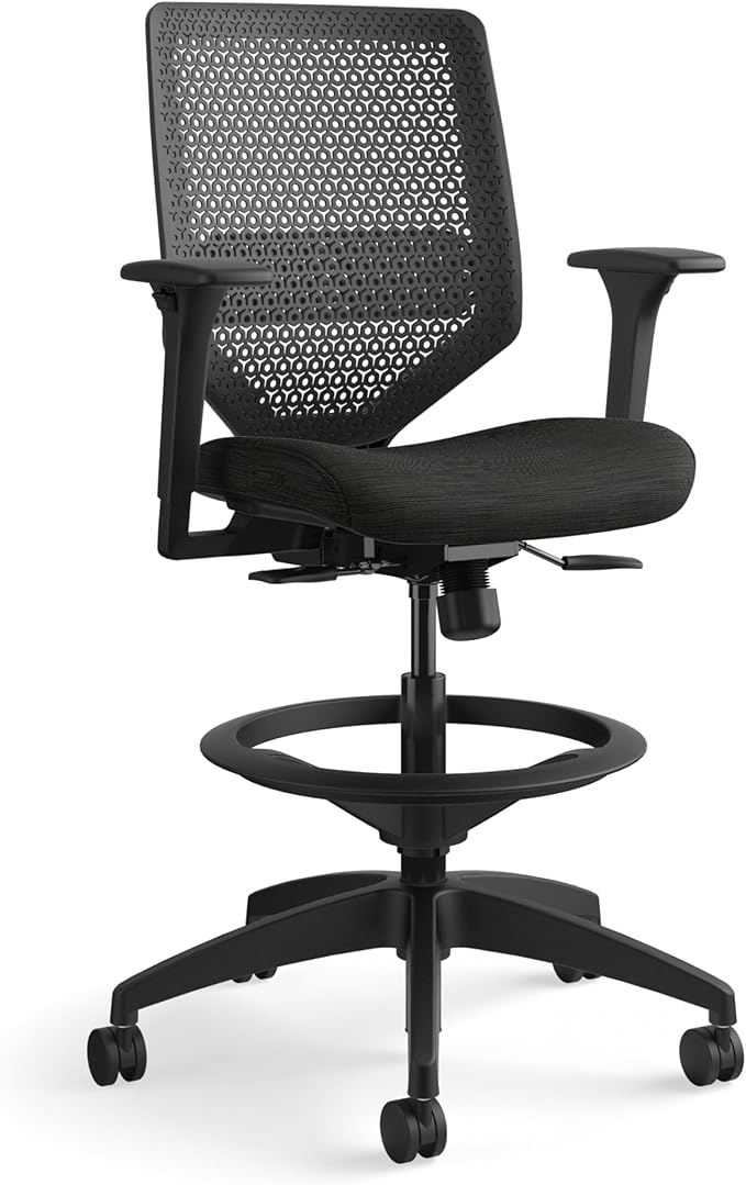 Silla de Oficina Ergonómica con Soporte Lumbar y Reposapiés