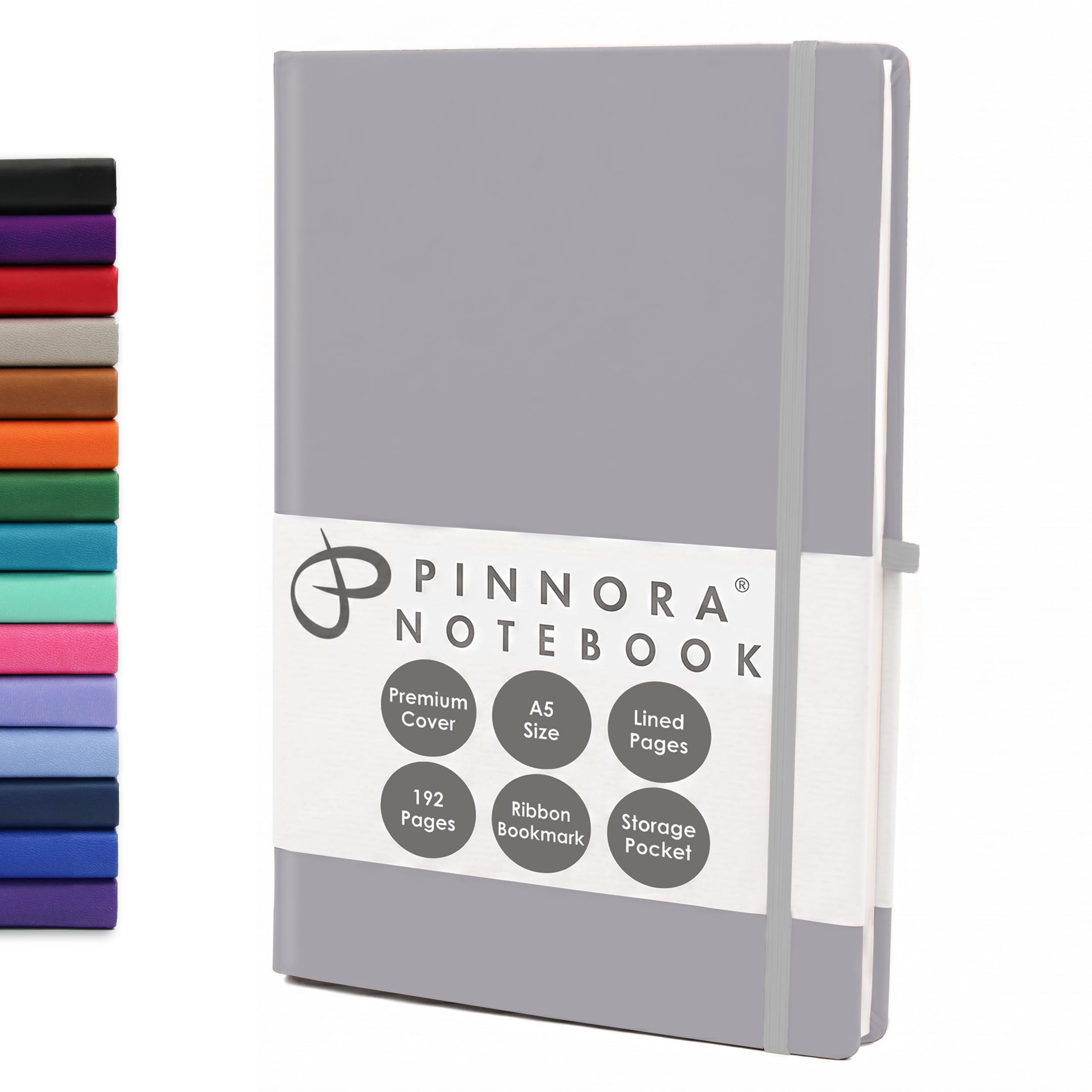Pinnora Pastel Mushroom A5 Notebook – Lined Everyday Journal Notebook & Monthly Planner, 192 Pages, Notebooks for School, Office & Travel, Durable Cover, Smooth Paper, Ideal A5 Lined Notebooks — image 1