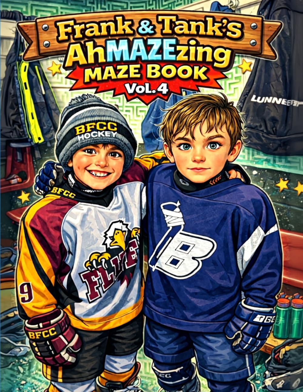 Frank & Tank's AhMAZEzing Maze Book Vol. 4: Easy Maze Puzzles for Kids Ages 6–10 | 25 Fun Brain Games for Young Puzzle Solvers