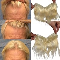 Vista 12 de Tupé de cabello humano 100% de piel sintética de cabello humano para hombres, parte frontal para retroceso, sistemas de reemplazo de línea capilar