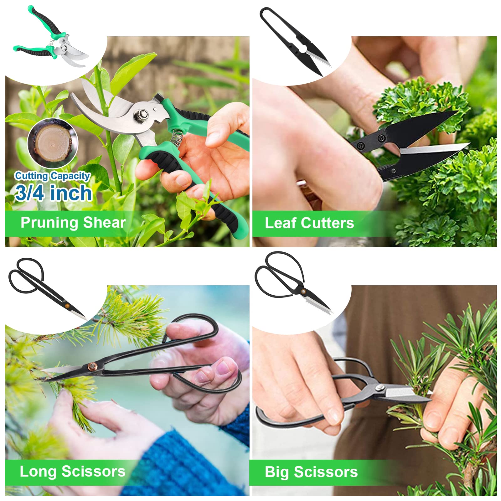 Bonsai Tools Kit 24 PCS Bonsai Tree Kit Tools for Beginners, Bonsai Tool Set Bonsai Starter