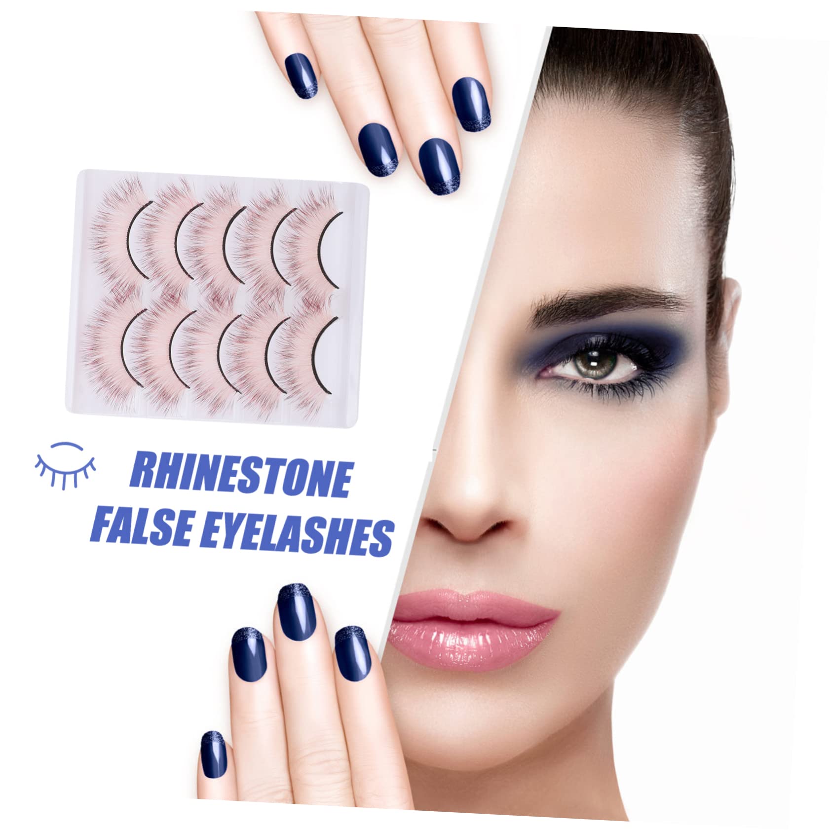 DOITOOL 25paires Faux Cils Colorés Cils Cosplay Dégradé Pour Halloween Et Événements Spéciaux