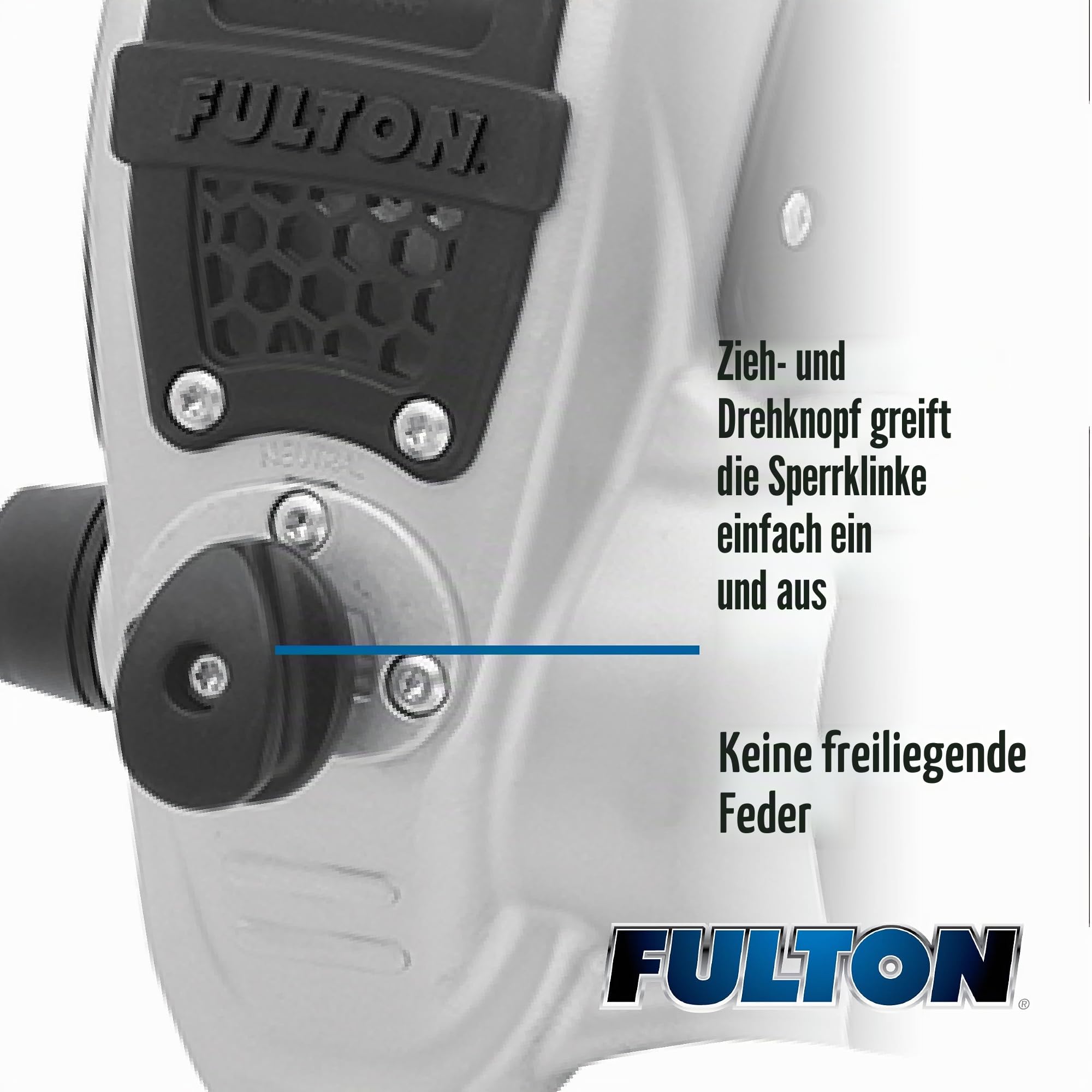 Fulton Uni FW20000101 F2 Singlespeed-Seilwinde 2000, Silber & Schwarz, Bootslänge – max. Füße, kein Gewicht