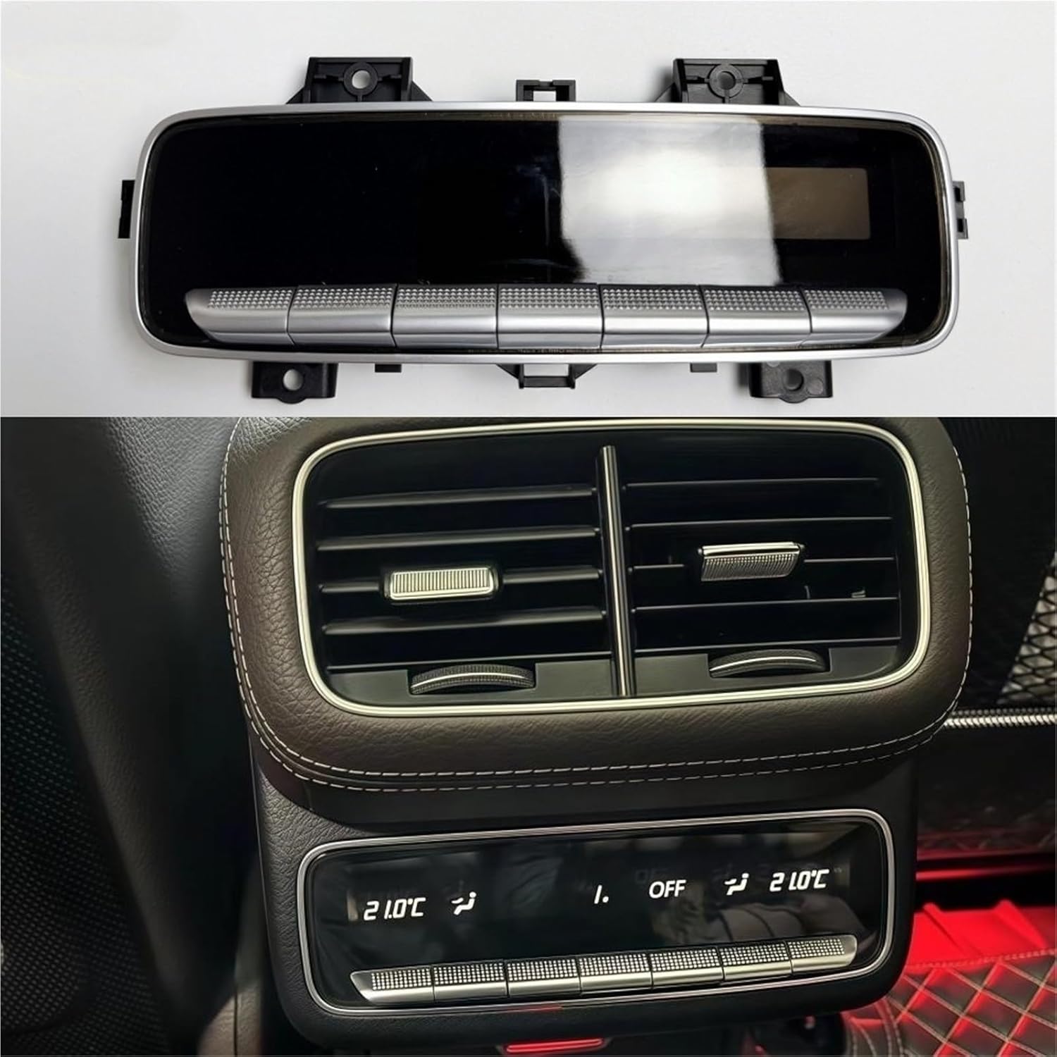 Car Air Conditioning Control Panel Compatible with Mercedes-Benz GLE GLS W167 X167 Rear Seat Vent Button Temperature Regulator(for W167)