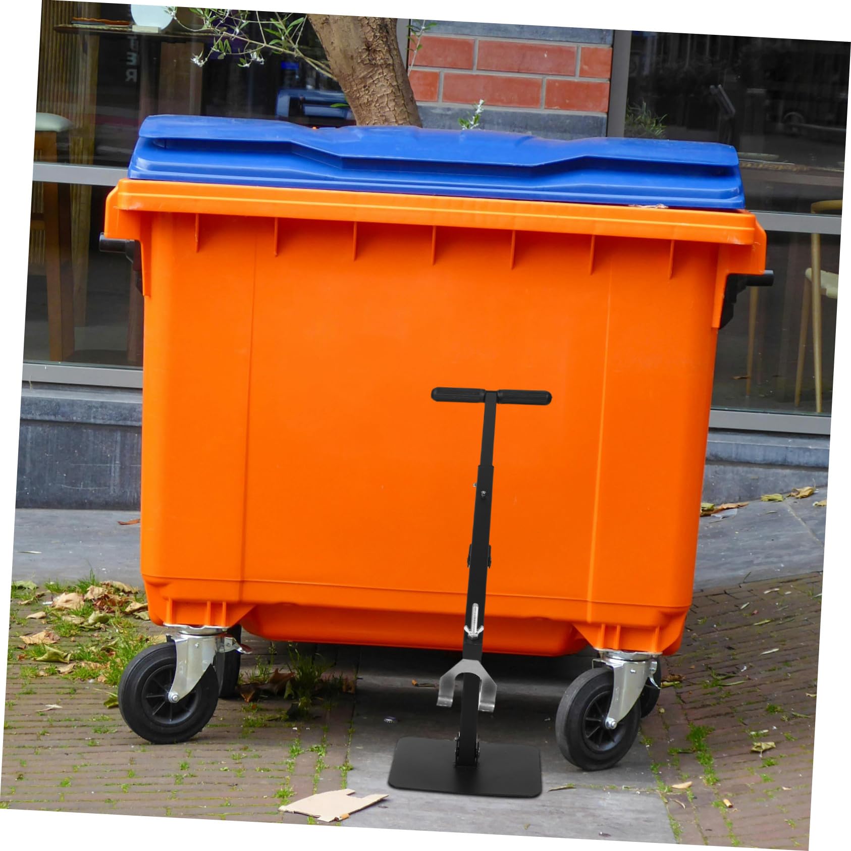 Compactadora de Basura Comercial Manual de Hierro Negro | Alta Eficiencia de Compresión, Reduce el Volumen de Residuos, para Restaurantes y Comida Rápida