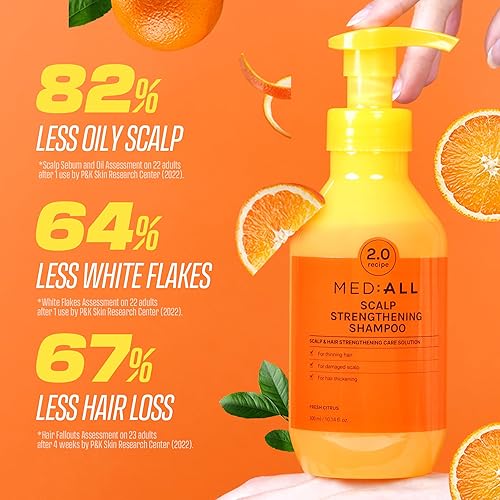 Miniatura 2 de MEDIALL Champú para el crecimiento del cabello Fresh Citrus  Champú purificador para la pérdida del cabello para hombres y mujeres  Champú