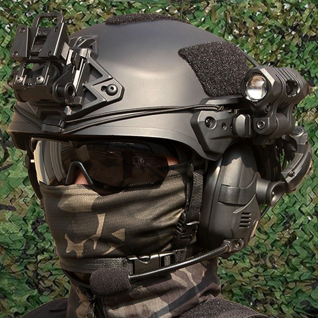 Amazon.co.jp: 完全保護タクティカルヘルメットセット、ヘッドセット