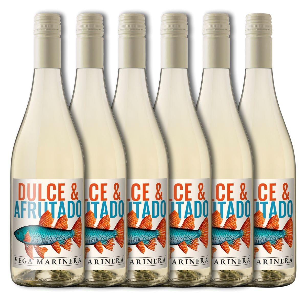 Vega Marinera Dulce Afrutado Blanco - Paquete de 6 x 750 ml - Total: 4500 ml