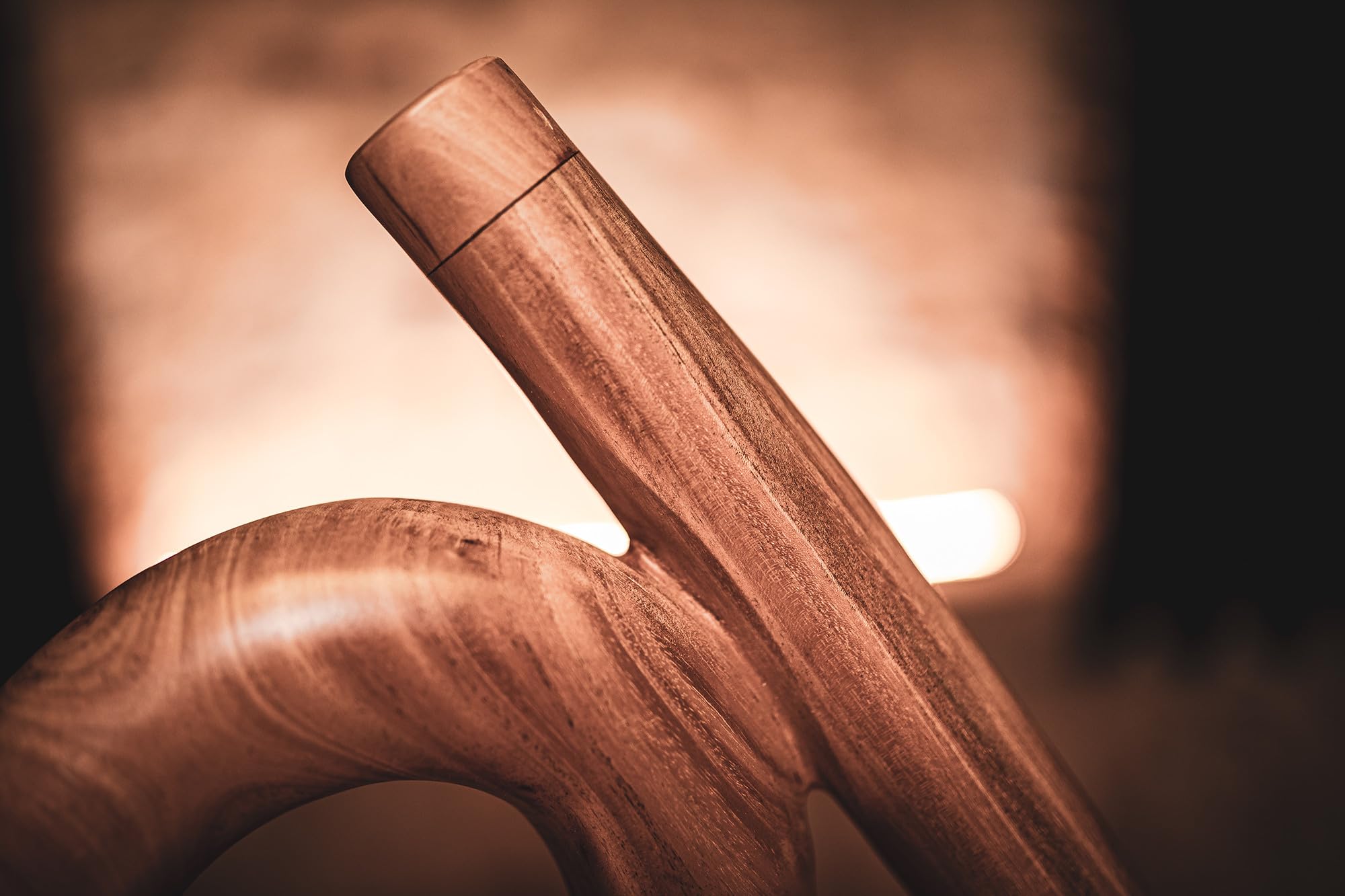 Sonic Energy Didgeridoo en S – instrument de voyage – accordé en Do – acajou, naturel (DDPROFSC)