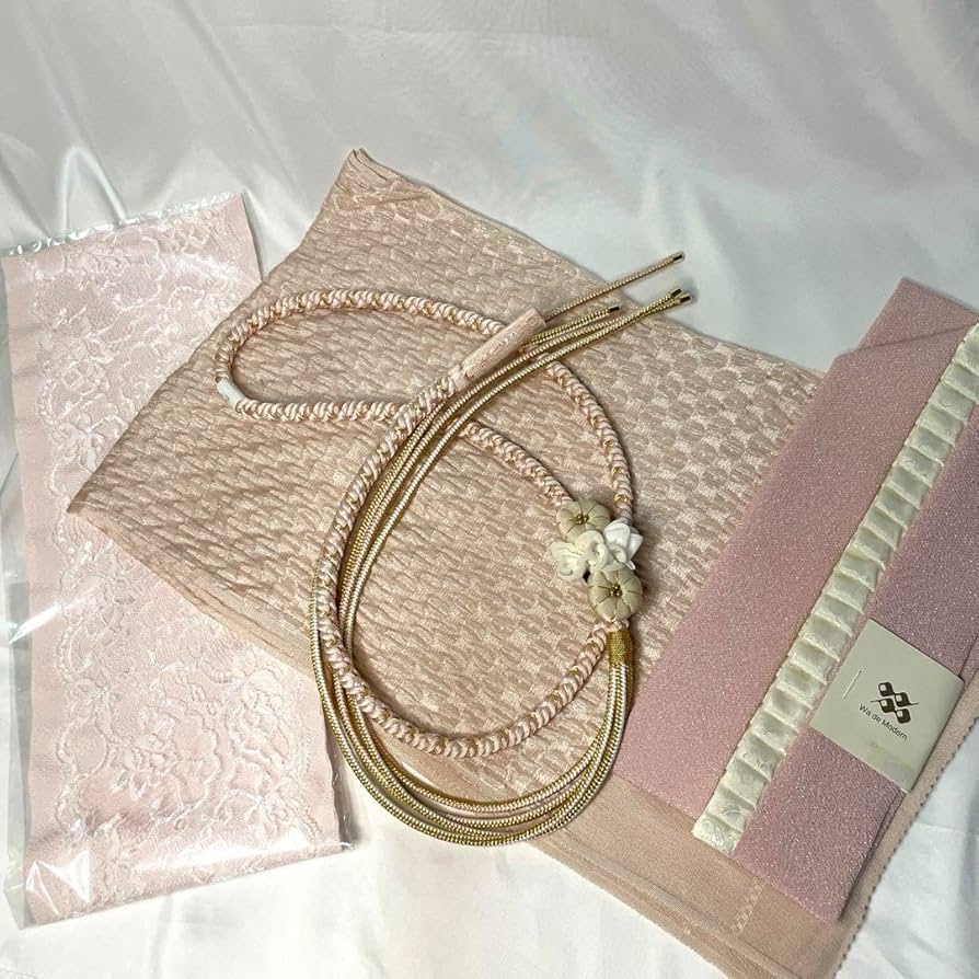 新品　帯締め　帯揚げ　半襟　重ね襟　セット　振袖用　成人式　白　新作モデル Amazon.co.jp: 帯締め 帯揚げ 半衿 重ね襟 振袖用4点セット 2024