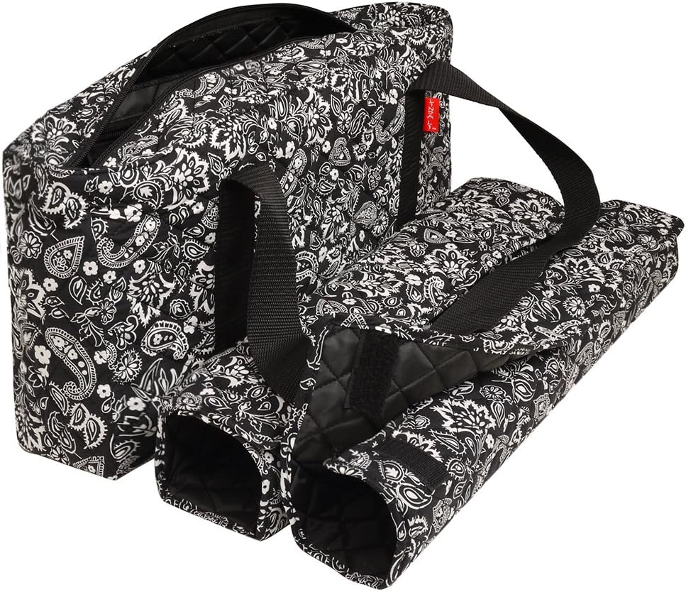 NEW! - Empty Mahjong Bag - Paisley Black Soft Bag