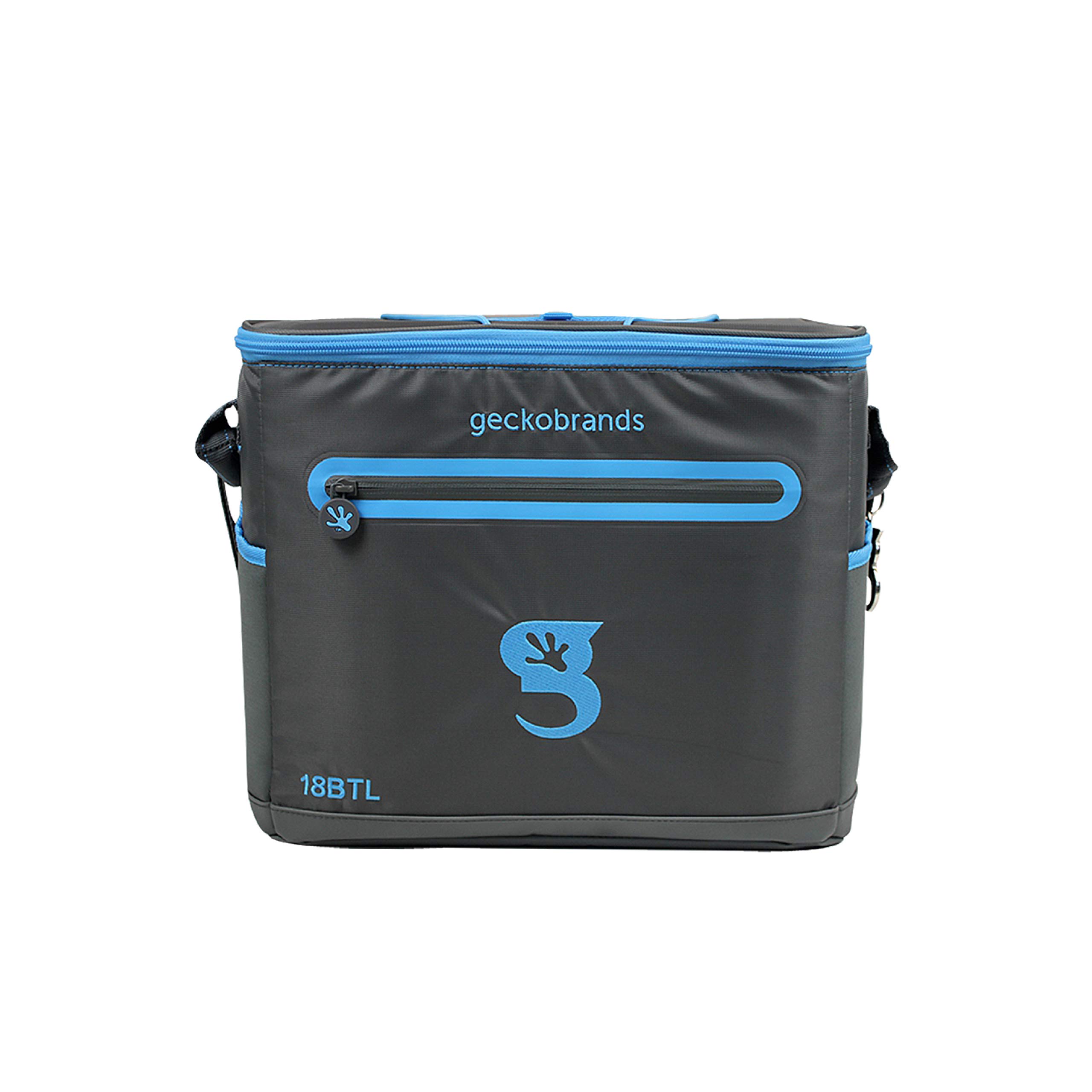 geckobrands Opticool Soft-Sided Removable Hard Liner Cooler – Holds 18 Bottles or 36 Cans - Leakproof for Outdoor Travel, Hiking, Beach, Picnic