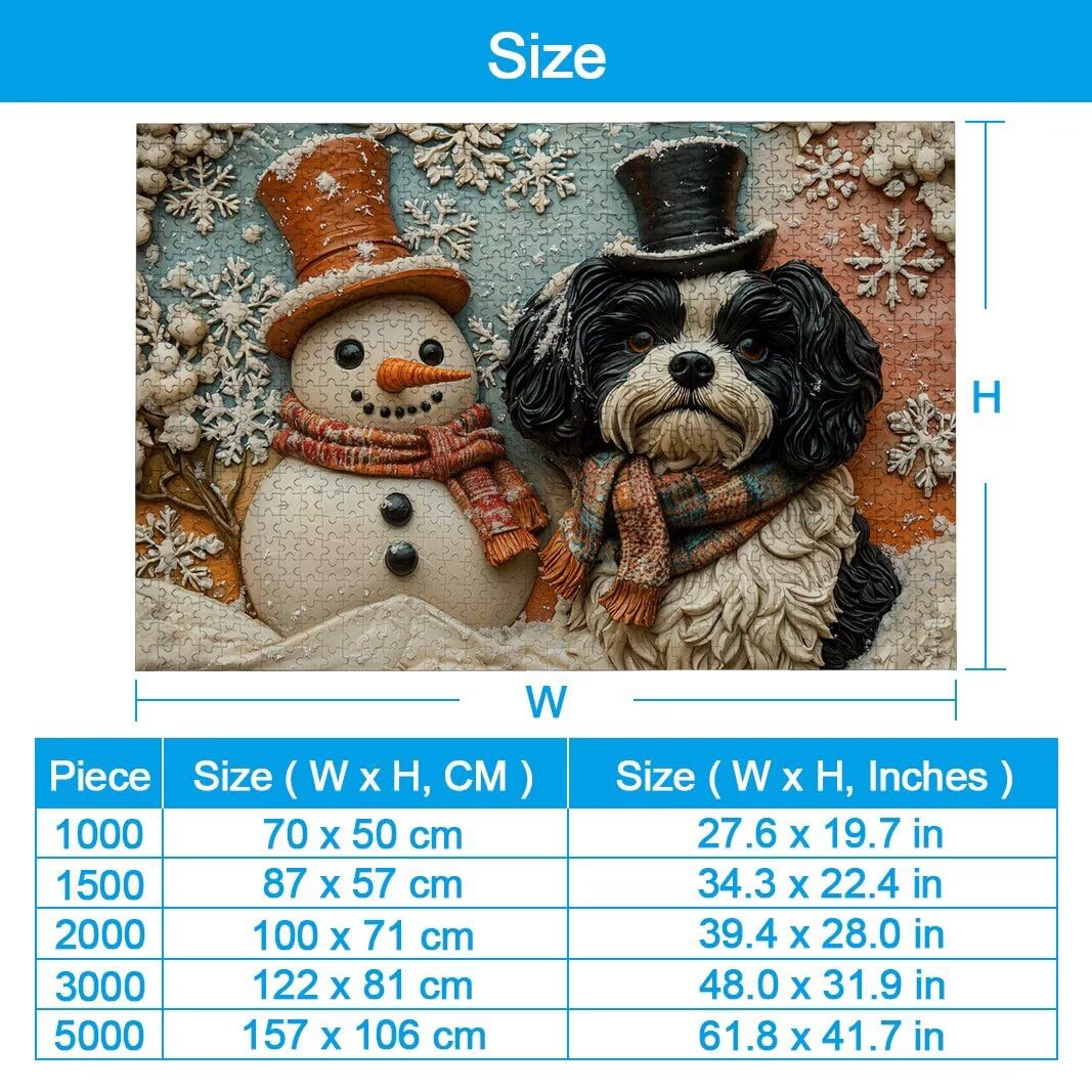 Puzzle Inverno, Puzzle 1000 Pezzi per Adulti, Regalo Donna/Uomo -2621