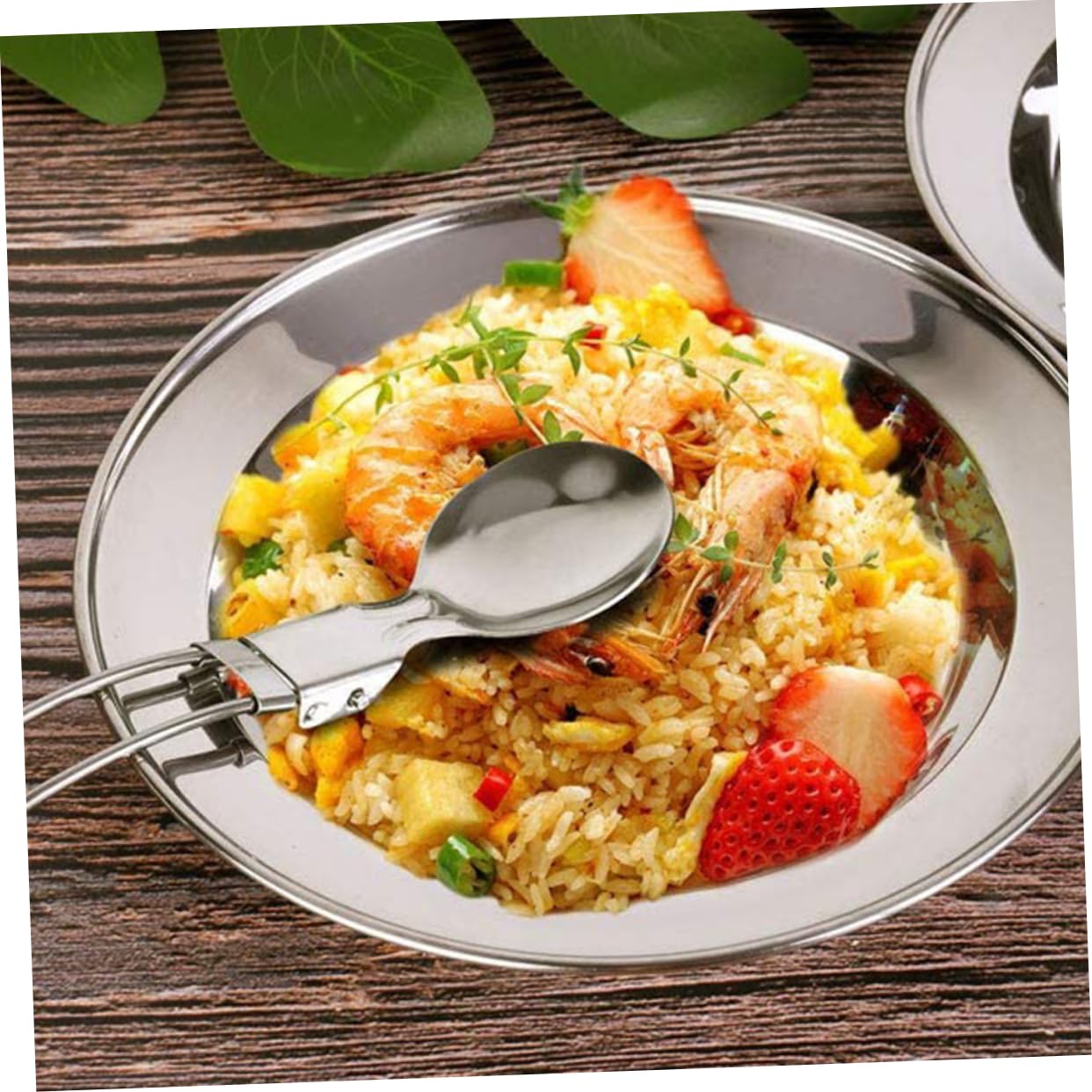 iplusmile Ensemble Cuisine Camping en Alliage D'aluminium Pliable et Pratique pour 2-3 Personnes pour Pique-niques et Randonnée Extérieur Noir