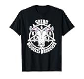 Satan Respects Pronouns Transgender Pentagram Trans Flag T-Shirt
