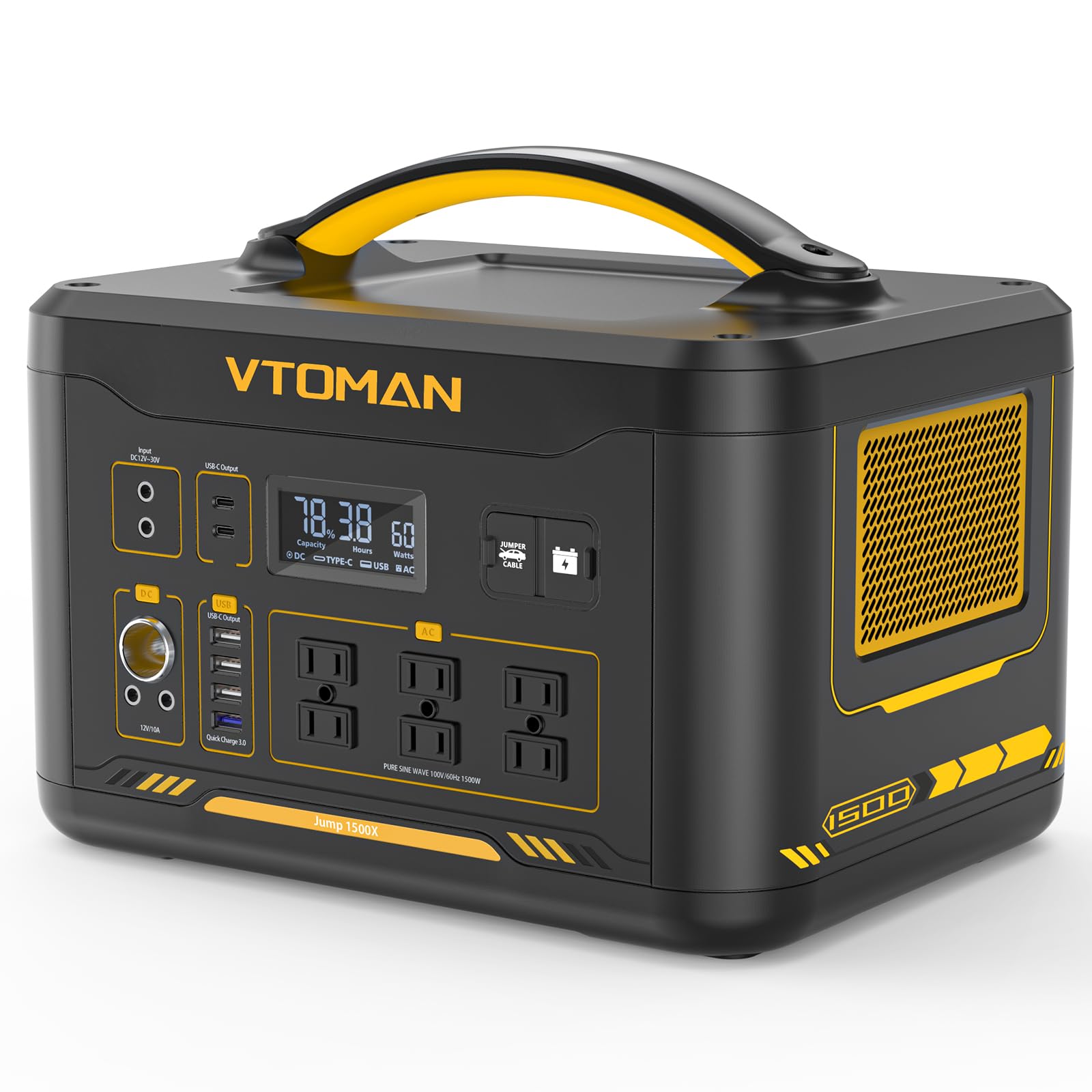 ❤️1品限り❤️VTOMAN JUMP1500X ポータブル電源 容量拡張可能 Amazon.co.jp: VTOMAN JUMP1500X ポータブル電源 大容量 828Wh