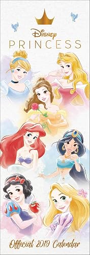 Disney Princess Slim Official 2019 Calendar - Slim Wall Calendar Format
