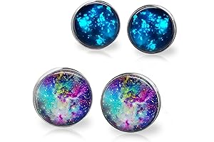 Celestial Glow: Illuminate Your Ears with Enchanting Galaxy Earrings