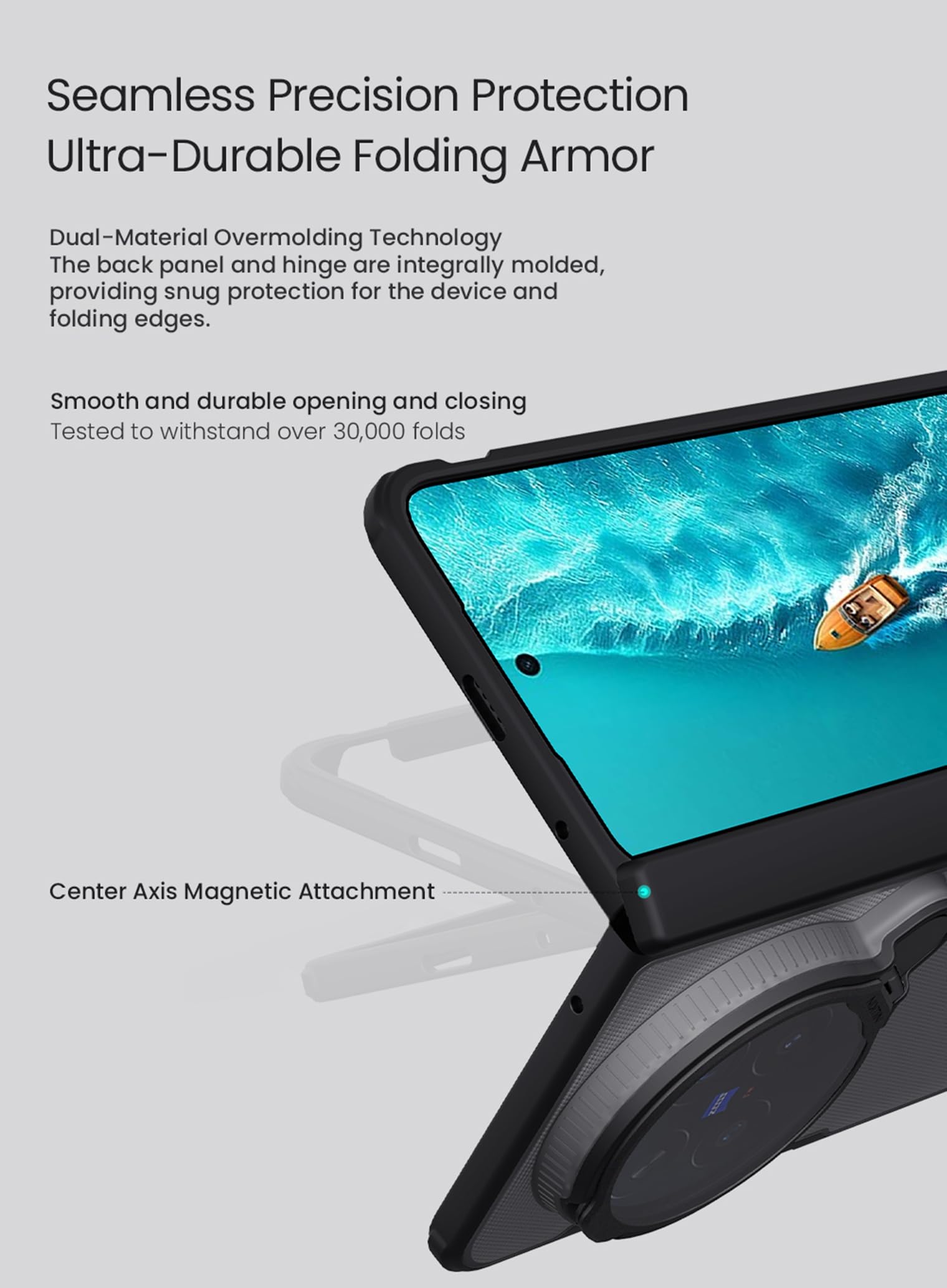 COQUE Etui na telefon vivo X Fold6-T czarne