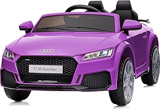 Electric Car for Kids, Licensed Audi 6V Kids Ride on Car Toy for Toddlers with Remote, Bluetooth - Purple