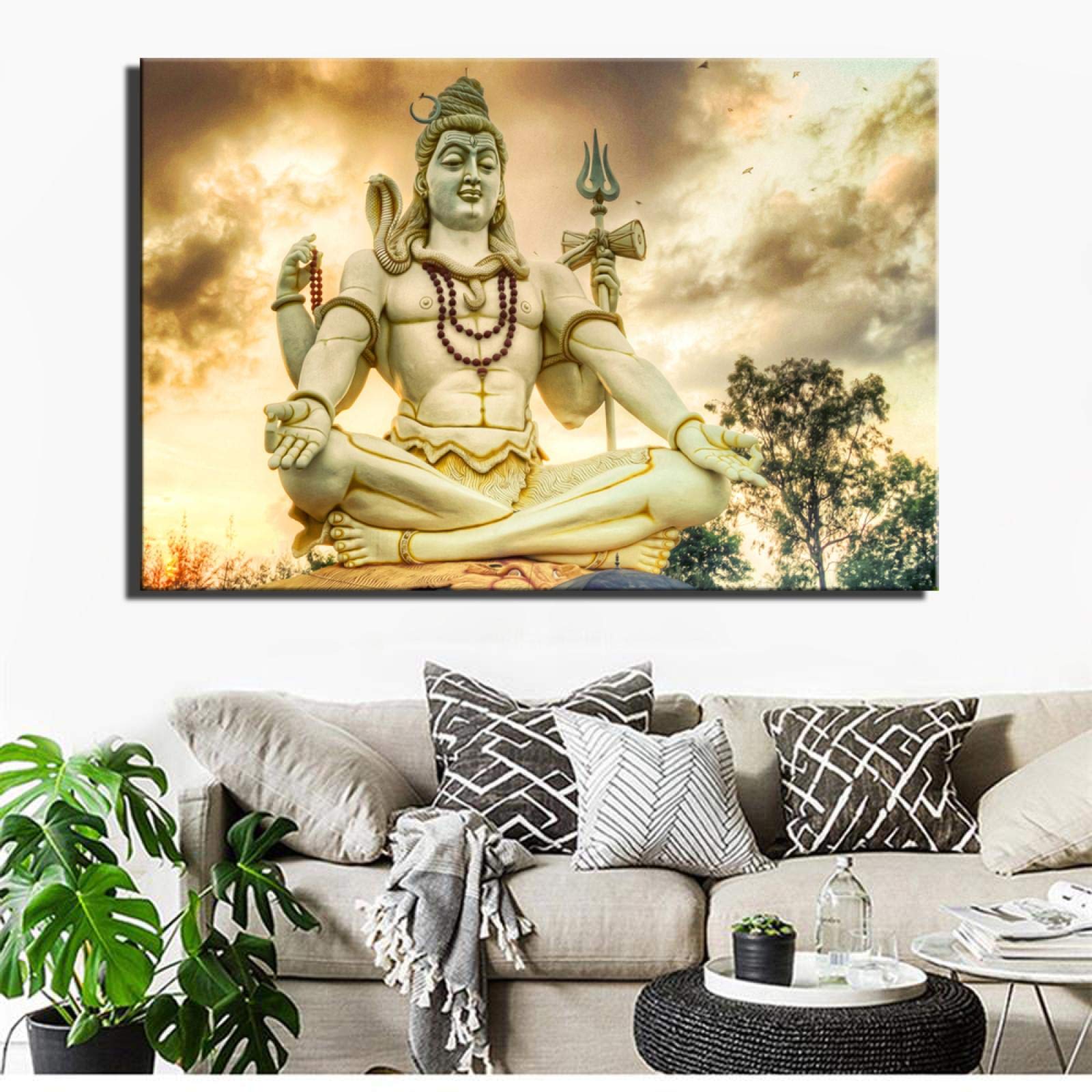 シヴァファミリー　額縁付　　　　　　　　　ビンテージポスター シヴァファミリー ビンテージポスター 額縁付