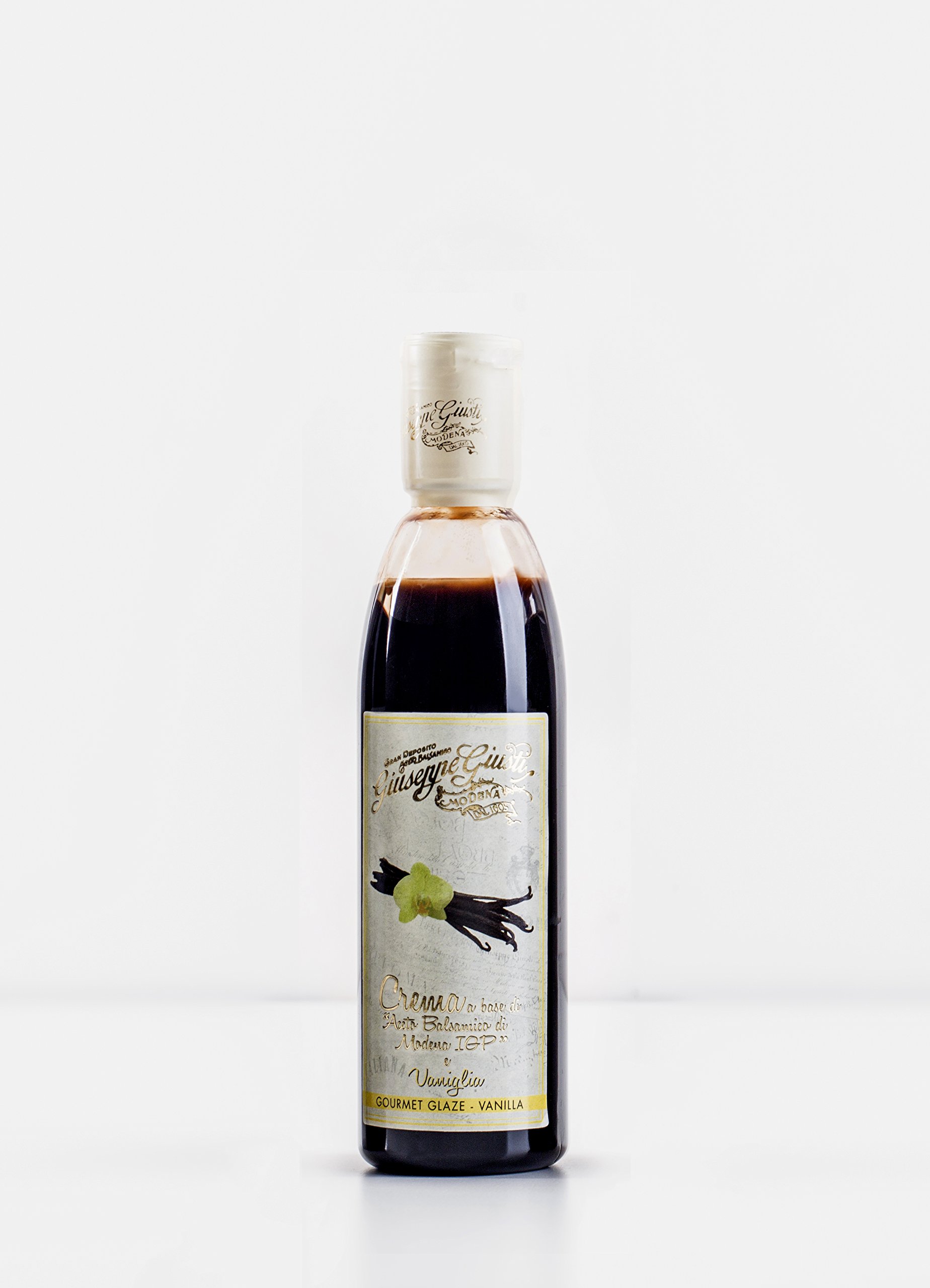 Acetaia Giuseppe Giusti - Glaseados con vinagre balsámico de Modena IGP - Vainilla - 250 ml - Caja con 6 botellas