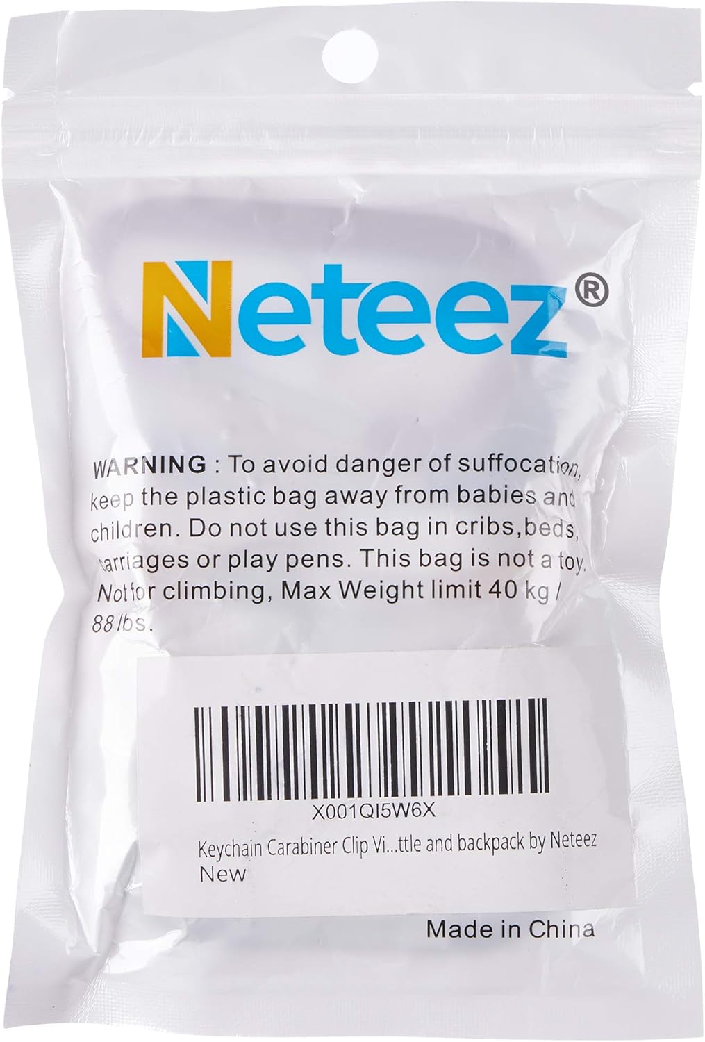 Keychain Carabiner Clip - 2.6" Small D-Ring Lightweight Color Set Key Chain Belt Clip Outdoor Backpacking Gate Snap Hook Camping, 6 pcs Pack - Image 9