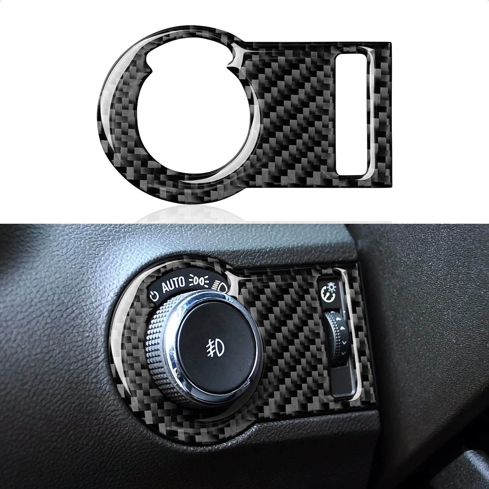 Car Headlight Switch Sticker Carbon Fiber Interior Accessories for Chevrolet Camaro 2010 2011 2012 2013 2014 2015