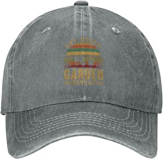 Hiking Hats for Women Vegan Vegetarian Lids Cap for Women Funny Cap Breathable Eat Sleep Gardens Repeat Golf Cap